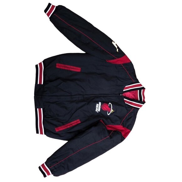 VINTAGE NBA Reversible Miami Heat Varsity Jacket Large - Picture 5 of 16